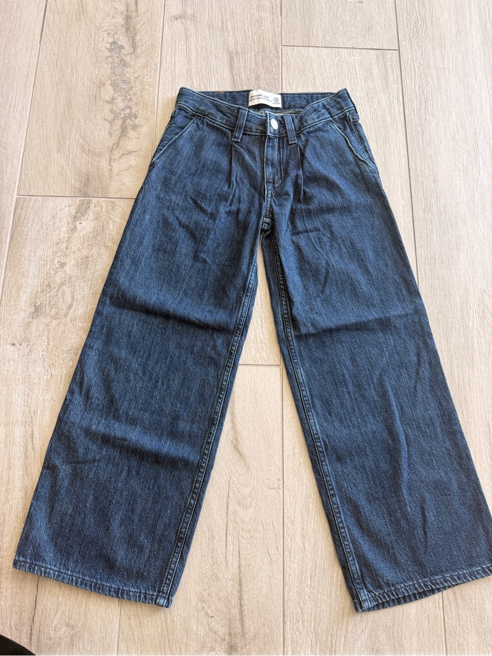 abercrombie kids Dark Blue Wide-Leg Jeans